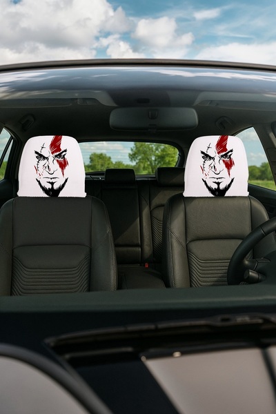 EVPANYA Decorative Car Headrest Covers, Set of 2