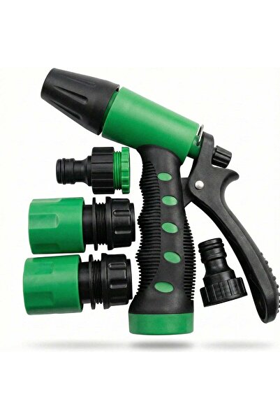 Generic Hose Pipe Spray Hose with 7 Adjustable Patterns & 3 Connectors – High...