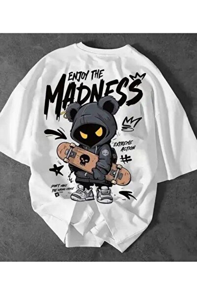 LELVANİ Enjoy the Madness Written Print Tshirt