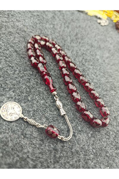 Home 1000Ayar Gümüş Çakımlı 925Ayar Gümüş Püsküllü Ateş Kehribarı