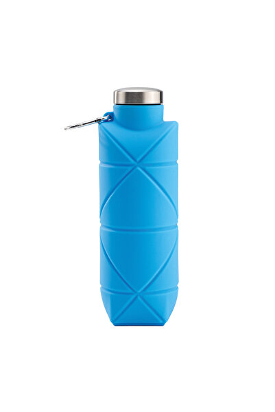 mercanpromosyon Foldable Silicone Water Bottle and Blue Water Container with ...