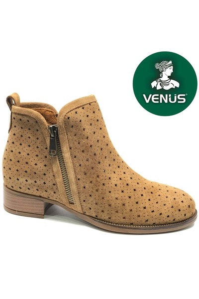 Venüs Hoope Genuine Leather Summer Women's Boots Taba