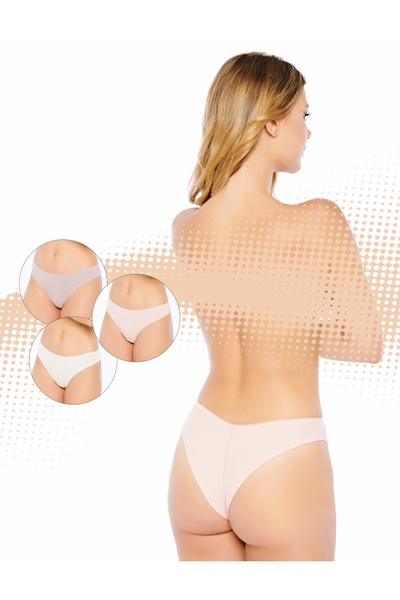 Belinay Set of 6 Brazilian panties, mixed colors – 2017