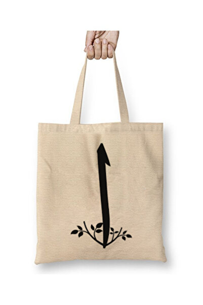 Toyaso Elif Harfi Quran Bag Book Bag White Cloth Bag Long Handle Shopping Bag...