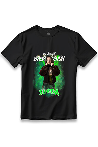 EZG Business Manifest Grup Sueda Başrol Sensin Baskılı T-Shirt Unisex %100 Pa...