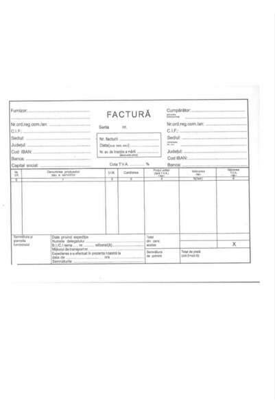 OEM Invoice A5, 100 sheets, carbonless, VAT excluded, 3 copies