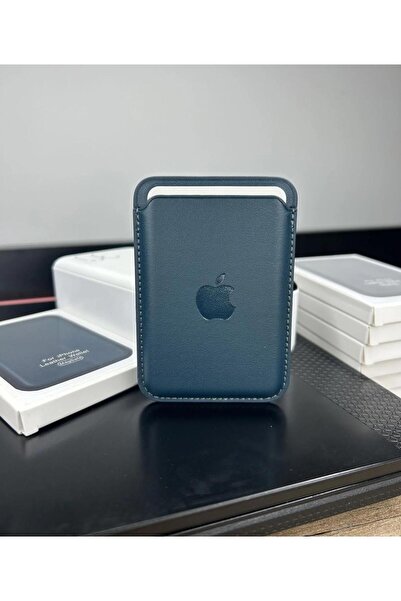 RainyFire Tech MagSafe Animasyonlu Orijinal Deri Cüzdan Tüm Modellerle Uyumlu