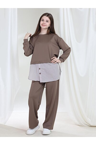 Giyinse Aden Girls' Suit Brown - Hijab Suit