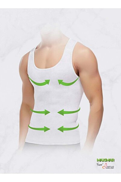 maximart قميص ماكسيمار للتنحيف ومشد الجسم الرجالي لإخفاء البطن وترهل الجسم