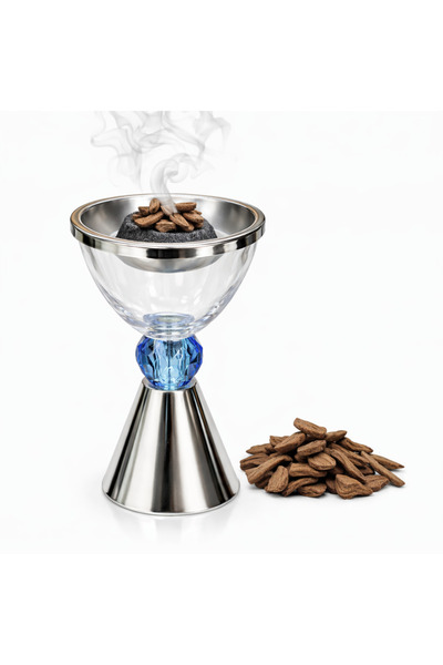 DUX مبخرة بخور فاخرة من الزجاج والفولاذ، وحامل بخور ومبخرة عود للمنزل والمكتب...