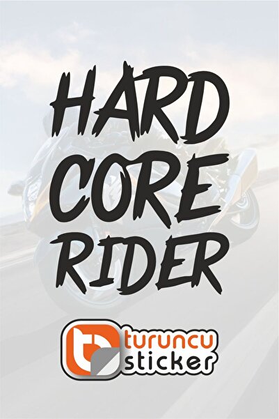 Turuncu Sticker ملصق هارد كور رايدر - للدراجات النارية - الخوذة - اللابتوب - ...