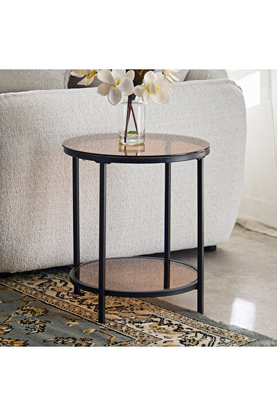 Generic Arc Glass Top End Table