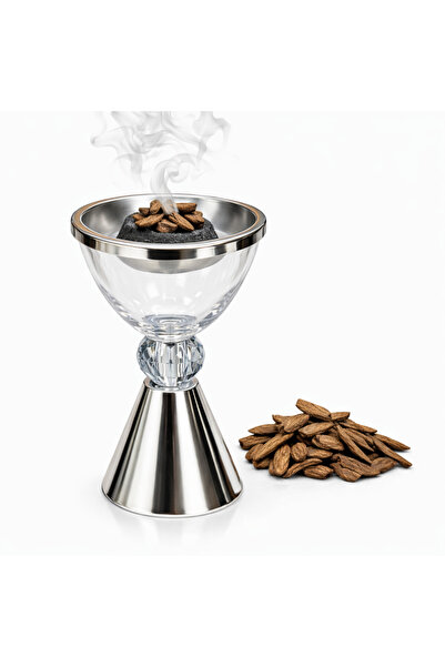 DUX مبخرة بخور فاخرة من الزجاج والفولاذ، وحامل بخور ومبخرة عود للمنزل والمكتب...