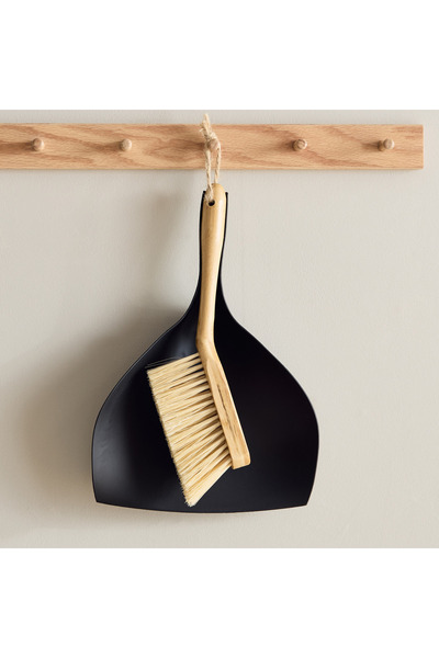 Generic Ebony Dustpan Set
