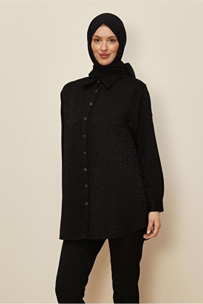 Alvina Snake Skin Patterned Jacquard Tunic 45783