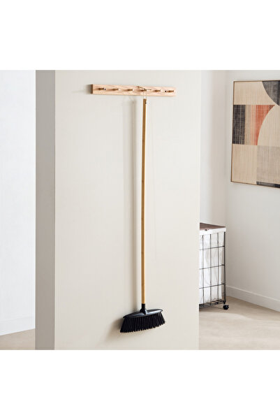 Generic Ebony Broom with Bamboo Handle - 27x5x130 cm