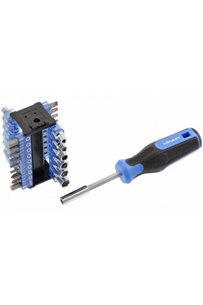 Hogert Screwdriver, HT1S100, interchangeable heads, 34 elements