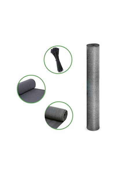 Bass Polska Plasă de gard, gri, Bass Polska, 1,5x10M, pentru umbrire 90%, BH8...