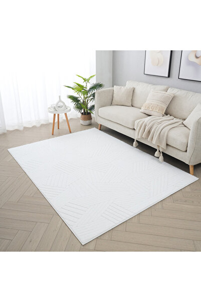 Generic Elsdon Volco Patterned Rabbit Fur Rug - 200x300 cm