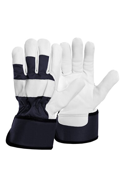 Procera Protective leather and fabric gloves, Procera, navy blue, X-SUPERIOR 9
