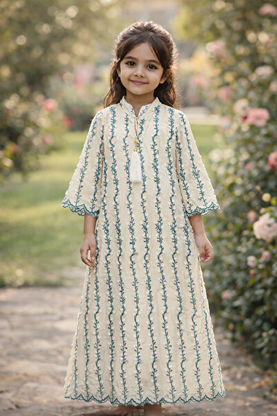 RONZA جلابيه اطفال تطريز معرق