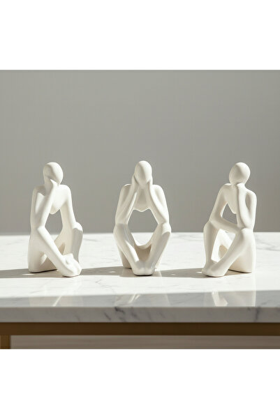 Generic Dune 3-Piece Ceramic Accent Set - 9x8.5x15.5 cm