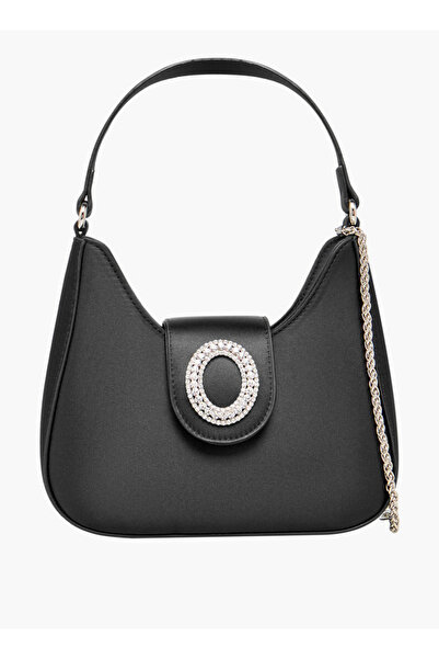 Flora Bella by Shoexpress Textured Shoulder Bag with Embellished Button Closu...