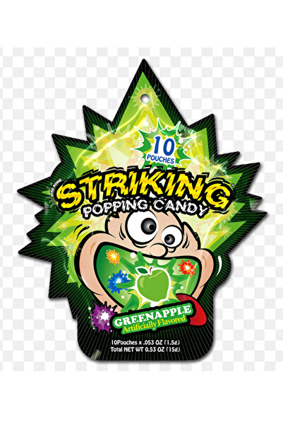 Striking Popping Candy Green Apple 45 x15g