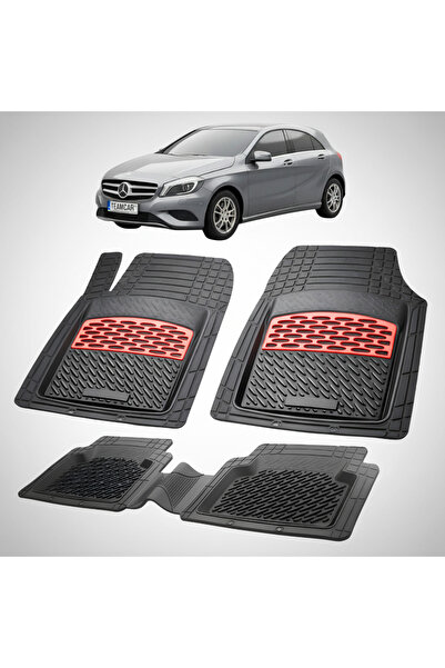 TEAMCAR Πατάκια αυτοκινήτου Τύπος Tavia Red | Mercedes-Benz A-Class W176 (201...