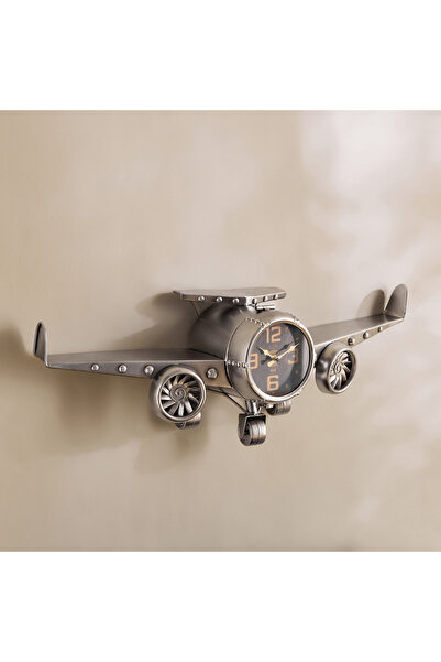 Home Box Maverick Vintage Aeroplane Wall Clock - 84x17x26.5 cm