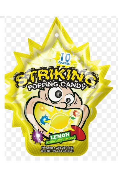 Striking Popping Candy Lemon 45 x 15g