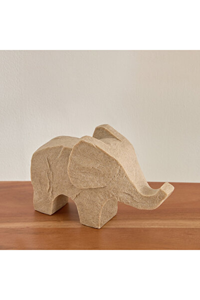 Generic Whyton Travertine Elephant Accent - 23.5x8.5x15 cm