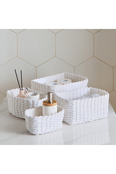 Generic Slate 4-Piece Storage Basket Set