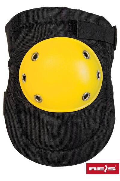 Raw-Pol ONYB knee pads with yellow plastic cover