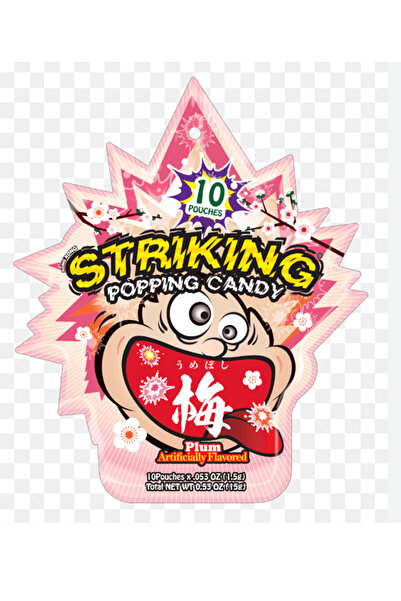 Striking Popping Candy Plum 45 x 15g