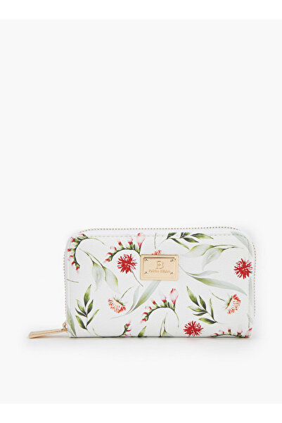 Flora Bella by Shoexpress Floral Print Wallet with Zip Closure