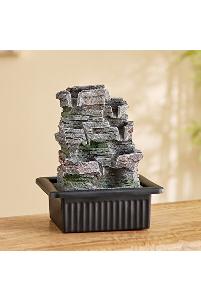 Generic Claro Nature Fountain with LED Colour Light - 21x17x25 cm