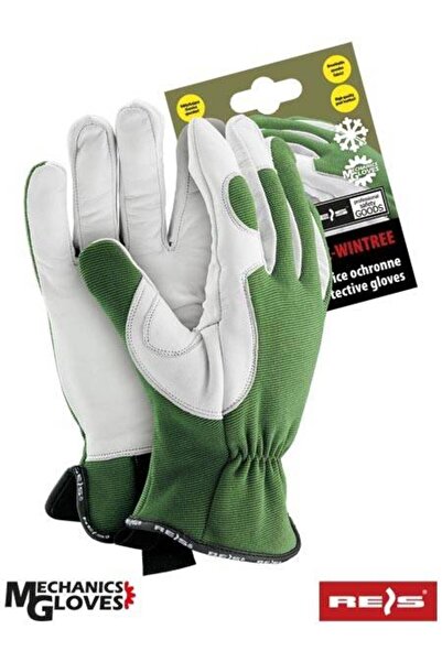 Raw-Pol High quality insulated leather gloves RMC-WINTREE 9 Green