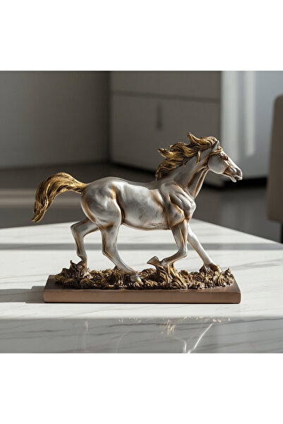 Generic تمثال حصان واقف من مادة البولي ريزين من تصميم رين قسيدا - 26.8 × 8 × ...