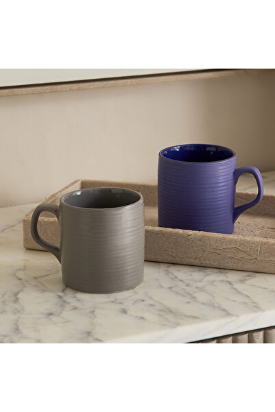 Home Box Donna Stoneware 2-Piece Mug Set - 200 ml