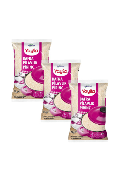 Yayla Bafra Pilavlık Pirinç 2 kg x3