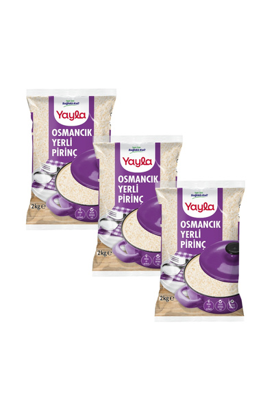 Yayla Osmancık Yerli Pirinç 2 kg x3
