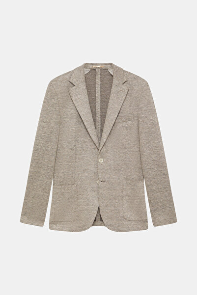 W Collection Ekru Buttoned Wool Jacket