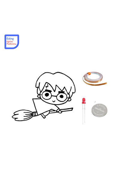 Fapatech Mini Proje Harry Potter Boyama Kağıt Devre Kiti -Çoçuk , Stem, Bakır...