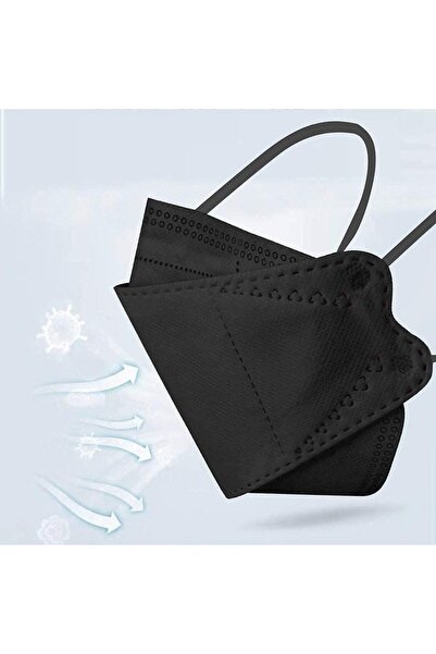 Yuwell 30Pcs Disposable Face Mask Filter Face Mask - Individually Packaged Black