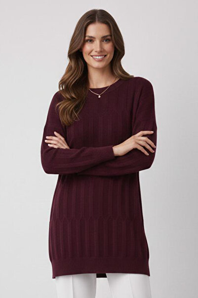 benguen Patterned Tunic N3174 Plum