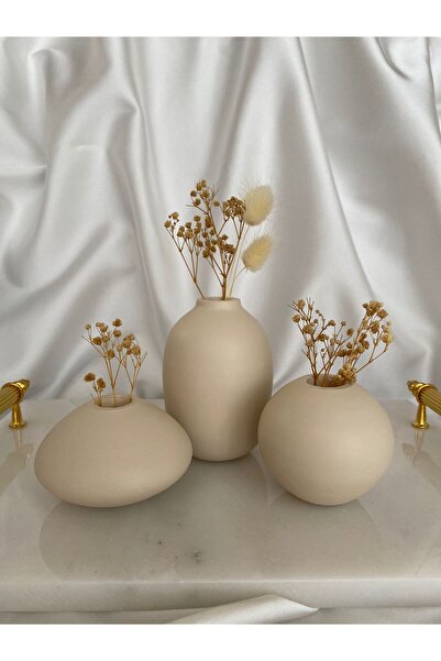 MeviDecor 3’lü Yuvarlak Dekoratif Set 9-6-5 cm – Modern Minimal Biblo Seti | ...