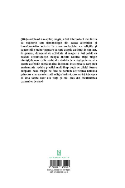 Editura Cetatea de Scaun MITOLOGIE ROMÂNĂ, volumul III, ed. III-a