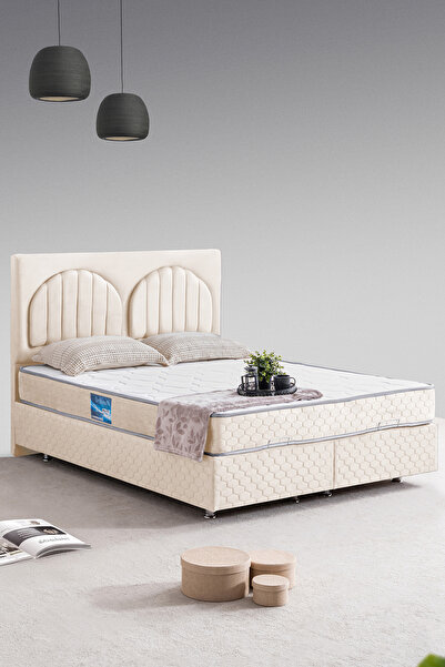 Setay Walter Tek Kişilik Baza Başlık Orthosoft Yatak Seti - Krem