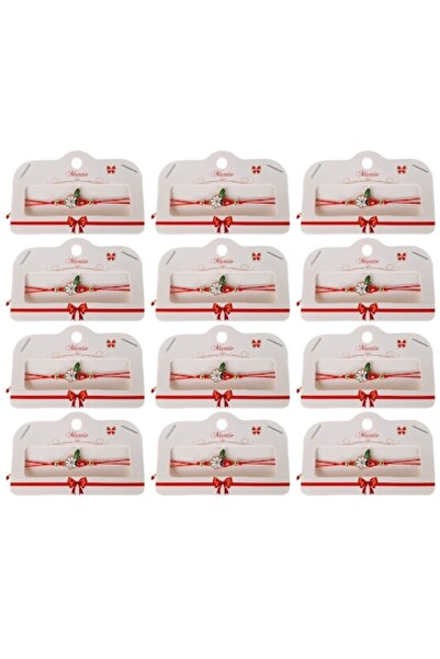 supershop Set de 12 brățări cu flori norocoase, mărțișor cu frunză și buburuză